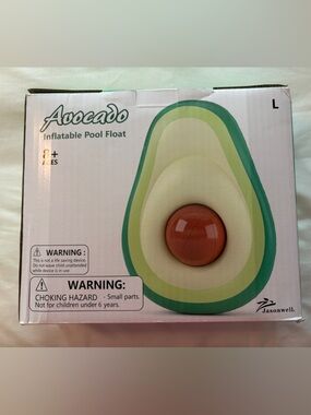 Avocado Inflatable Pool Float by - Green